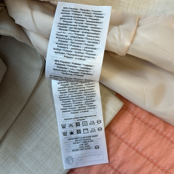 NWT Vero Moda Aware tailored tie vest in cream size 12 or Large - Picture 12 of 15